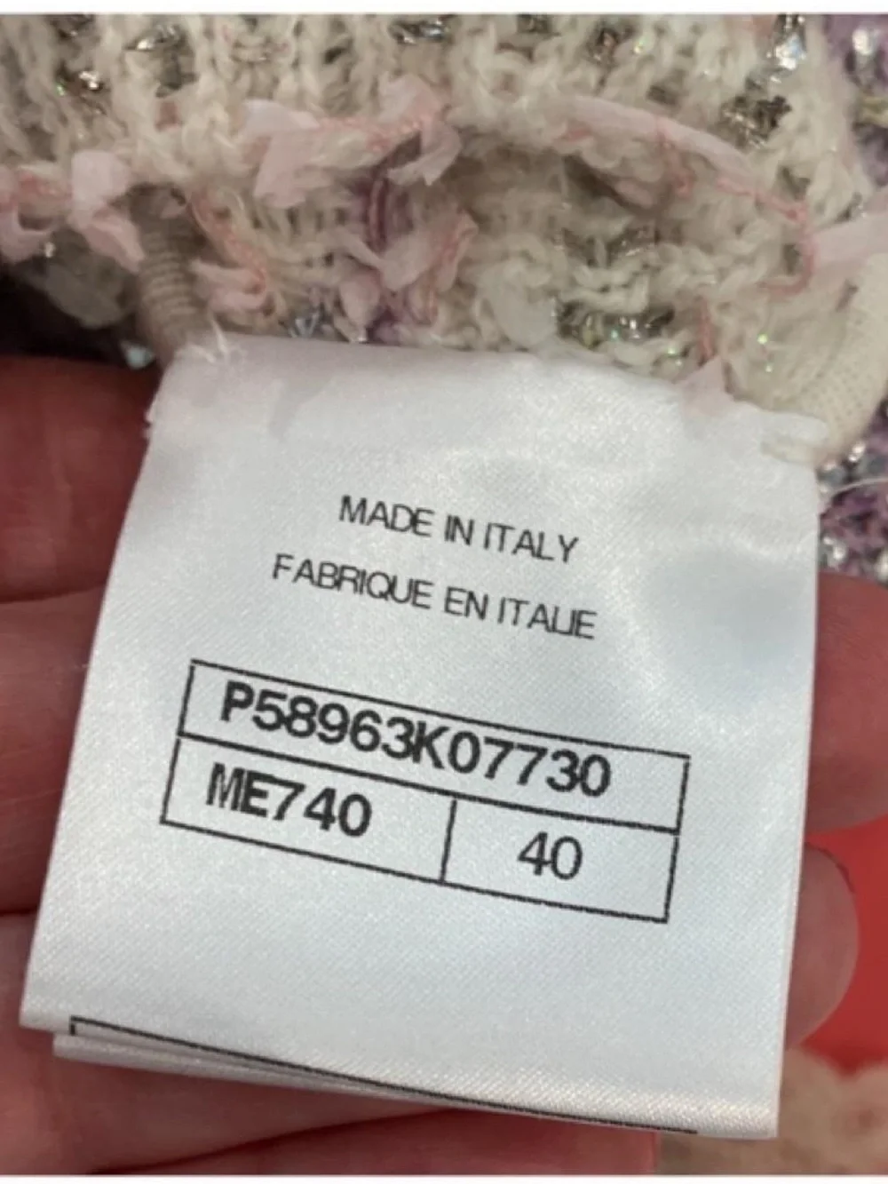 CHANEL Spring 2018 cashmere Short-Sleeve Shift Dress Sz 40